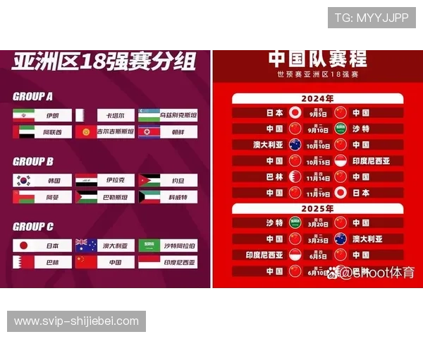 中国队2024年世界杯预选赛赛程公布，关键比赛时间全解析